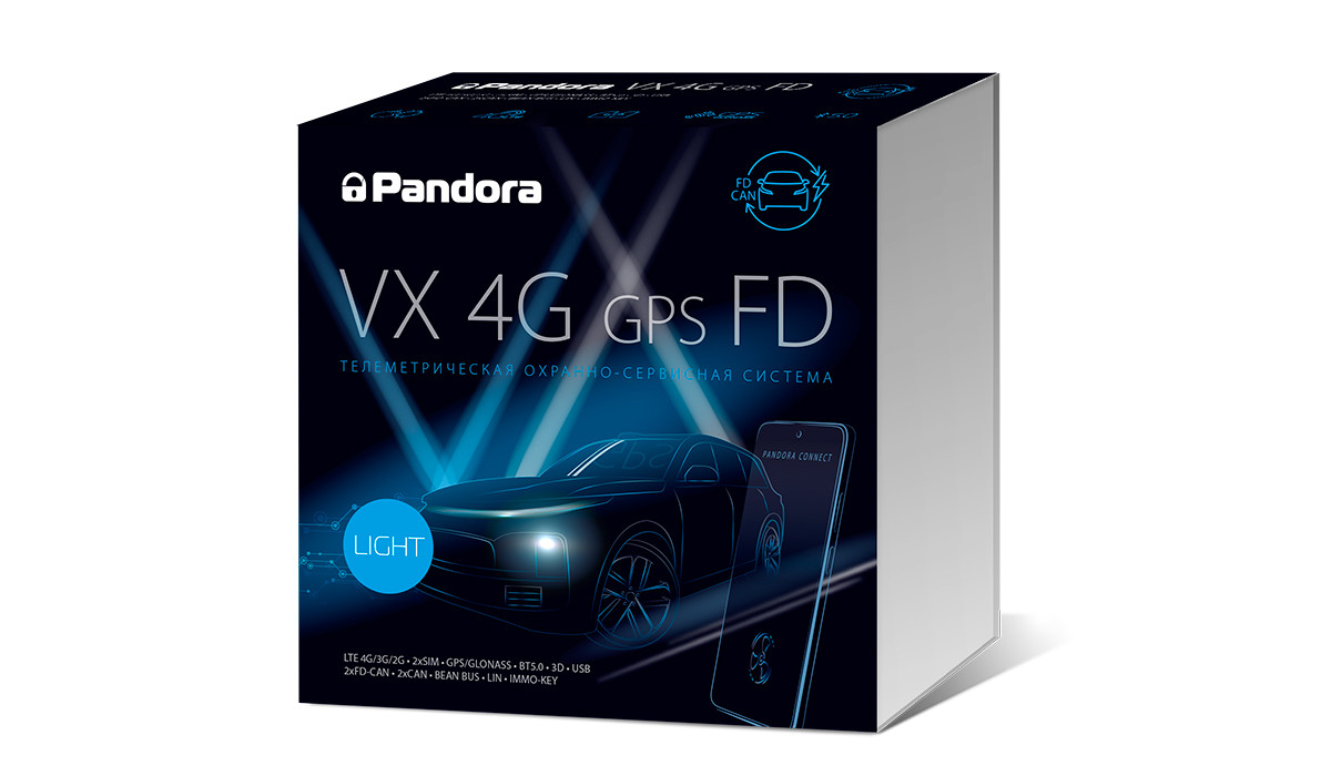 Автосигнализация Pandora VX 4G GPS FD Light